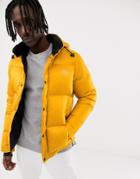 Penfield Equinox Puffer Jacket Detachable Hood In Golden Yellow - Yellow