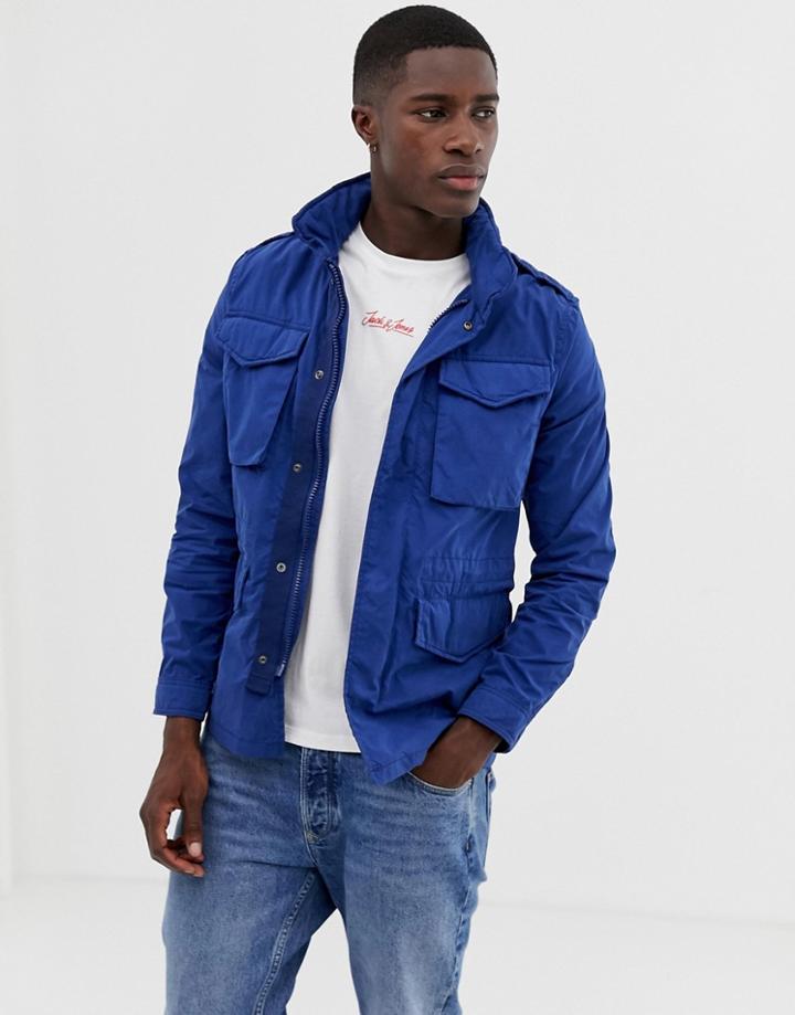Jack & Jones Premium Field Jacket In Blue