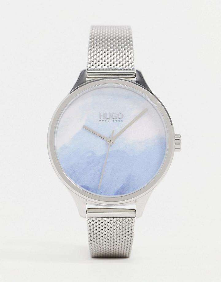 Hugo Silver Mesh Watch