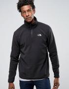 The North Face 100 Glacier 1/4 Zip Fleece In Black - Black