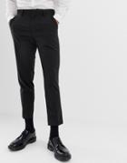 Asos Design Skinny Crop Suit Pants In Charcoal - Gray