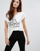 Jdy Los Angeles T-shirt - White