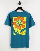 Vans Flower Daze Back Print T-shirt In Blue-blues