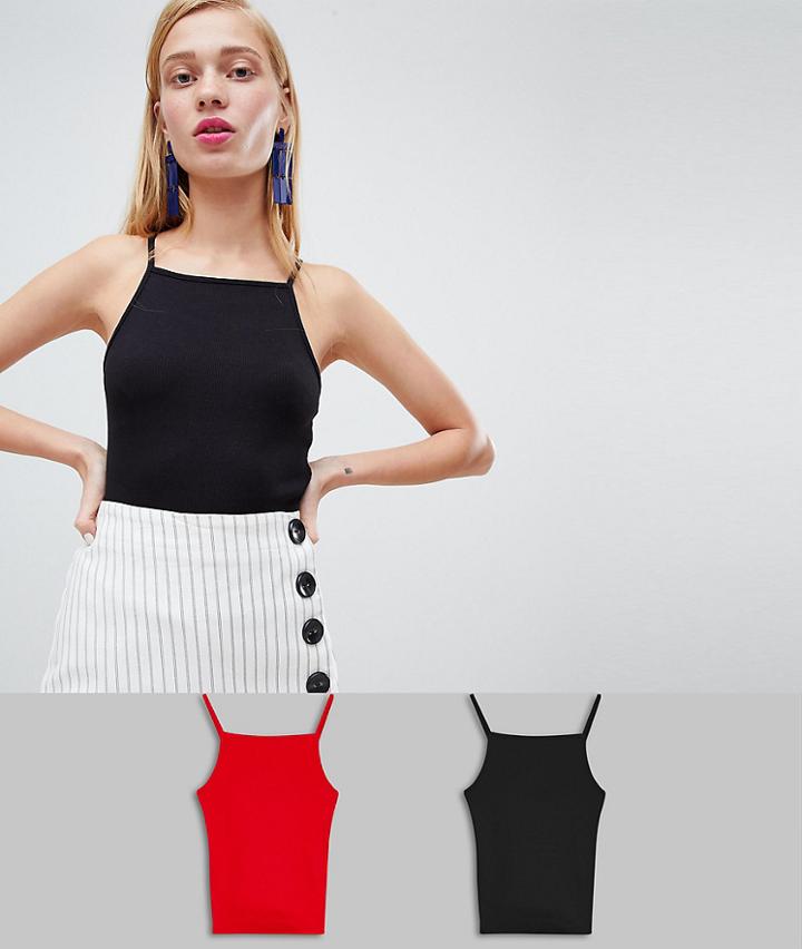 New Look Square Neck Cami 2-pack - Multi