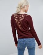 Jasmine T-shirt With Button Trim - Red