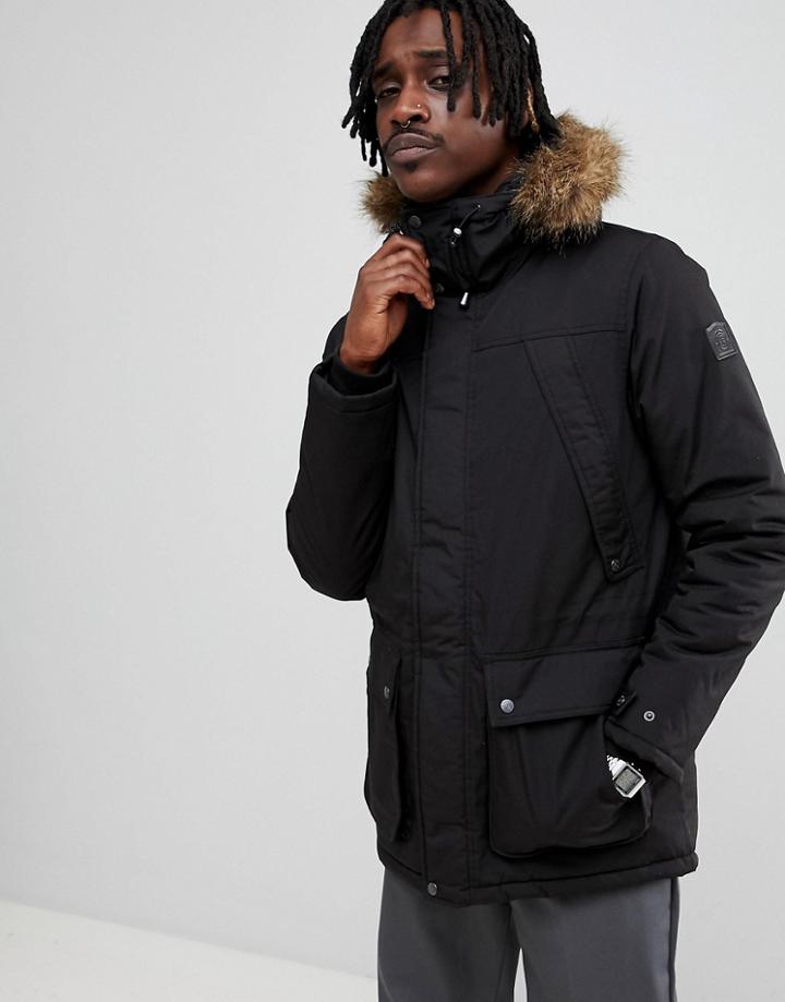 Element Fargo Coat In Black - Black