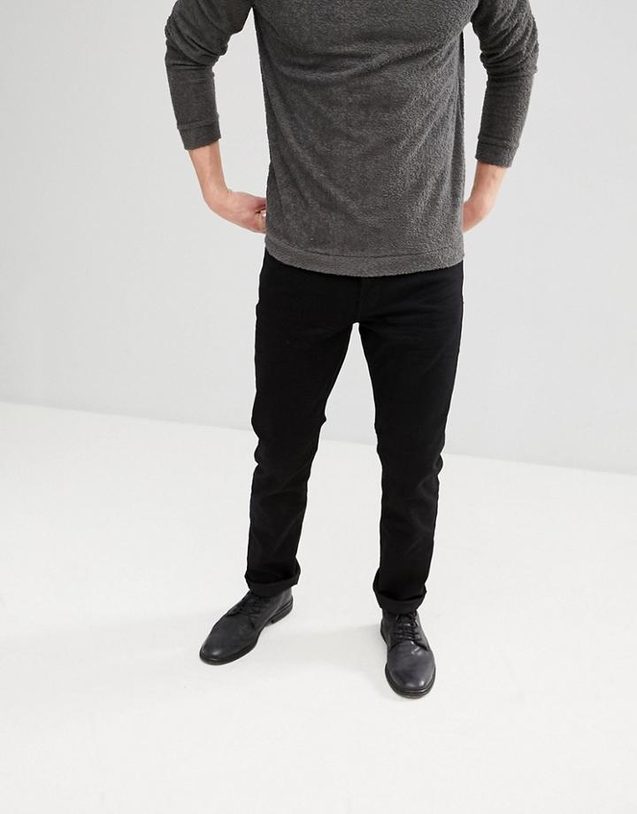 Allsaints Slim Fit Jeans With Stretch In Black - Black