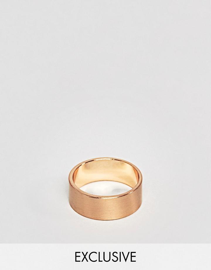 Designb Gold Band Ring Exclusive To Asos - Gold