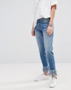 Only Extreme Unravelled Crop Jean - Blue