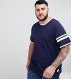 Only & Sons T-shirt With Arm Stripe - Blue
