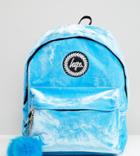 Hype Exclusive Blue Velvet Backpack - Blue