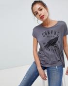 Blend She Jessie Printed T-shirt - Gray