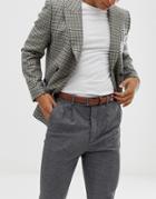 New Look Faux Leather Formal Belt In Tan