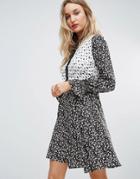Influence Mix And Match Print Shirt Dress - Multi