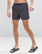 Bravesoul Swim Shorts In Geo Dot Print - Navy