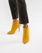 New Look Pointed Heeled Boot - Yellow