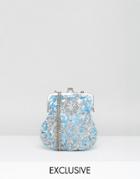 Amelia Rose Sequin Embellished Purse Bag - Blue