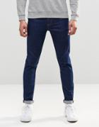 Asos Skinny Jeans In 12.5oz In True Blue - Mid Blue