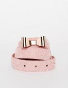 Asos Caviar Bow Waist Belt - Pink