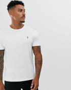 Polo Ralph Lauren Multi Player Logo Pima Jersey T-shirt In White