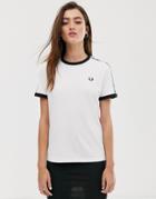 Fred Perry Taped Ringer T-shirt-white