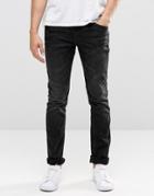 Blend Jeans Cirrus Skinny Fit Stretch In Washed Black - Washed Black