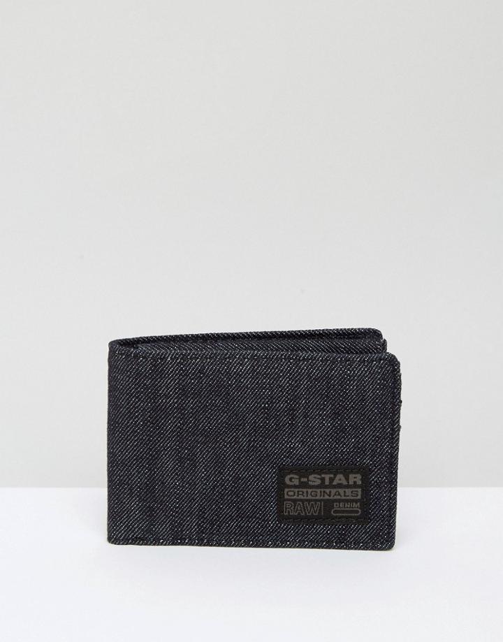 G-star Depax Denim Wallet - Blue