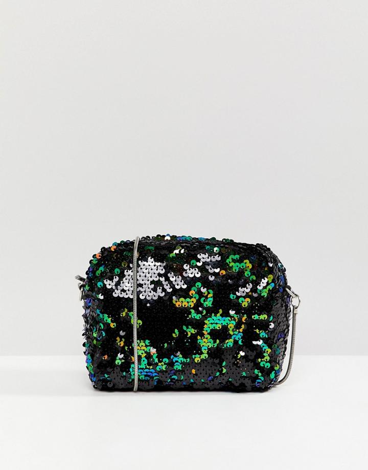 Vero Moda Sequin Cross Body Bag - Black