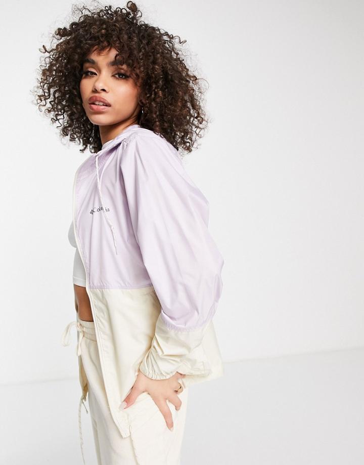 Columbia Flash Forward Windbreaker Jacket In Lilac-purple