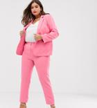 Unique21 Hero Tailored Cropped Cigarette Pants-pink