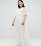 Asos Edition Curve Deco Embellished Wedding Dress - White