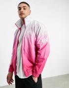 Adidas Originals 3d Trefoil Ombre Track Top In Magenta-pink