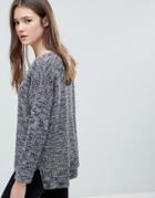Blend She Zoya Knit Sweater - Gray