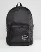 Herschel Supply Co Packable Backpack In Lightweight Ripstop Fabric 24l - Black