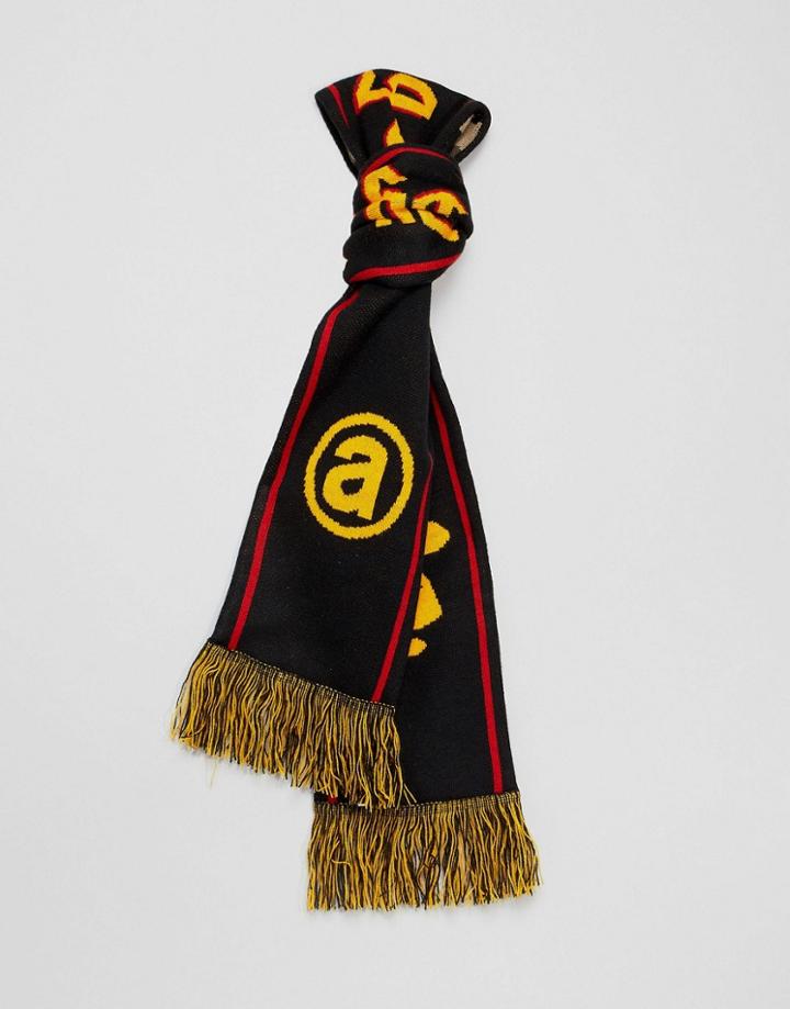 Aape By A Bathing Ape Scarf With Reverse Camo In Black - Black