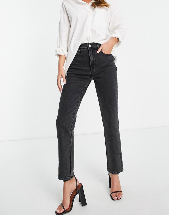 Madewell Straight Leg Jeans In Black