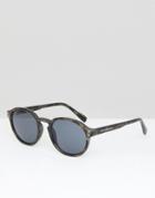 Cheap Monady Cytric Round Sunglasses Camo - Black