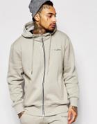 Illusive London Zip Through Hoodie - Green