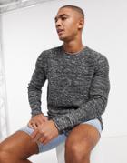 Only & Sons Knitted Sweater In Gray Tones-grey