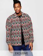 The New County Geo-tribal Jacket - Red