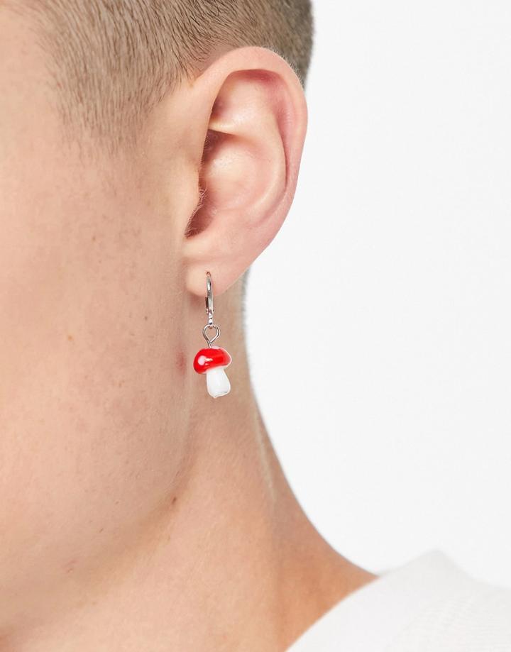 Madein Mushroom Earrings In Silver
