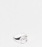Asos Design Sterling Silver Ring With Barbed Wire Design
