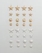 Monki Star And Stud Customisation Pack - Silver