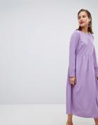 Pieces Midi Dress - Purple