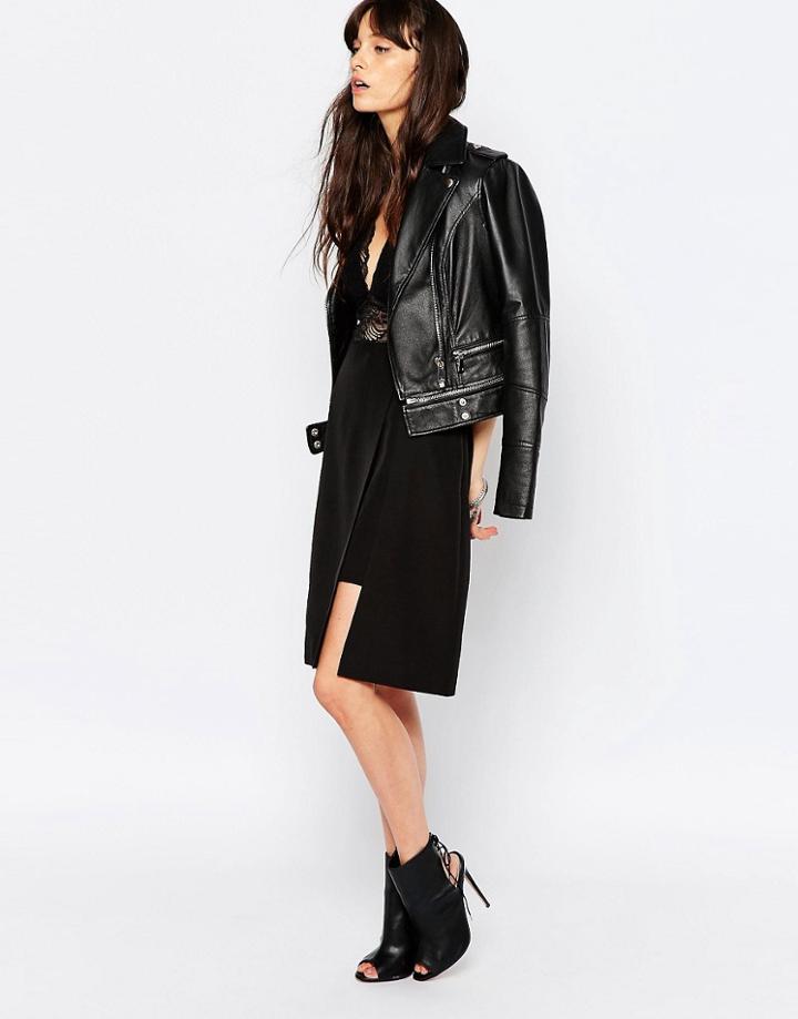 Just Female Hattie Skirt In Black - Black