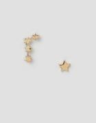 Pieces Star Stud Earrings - Gold