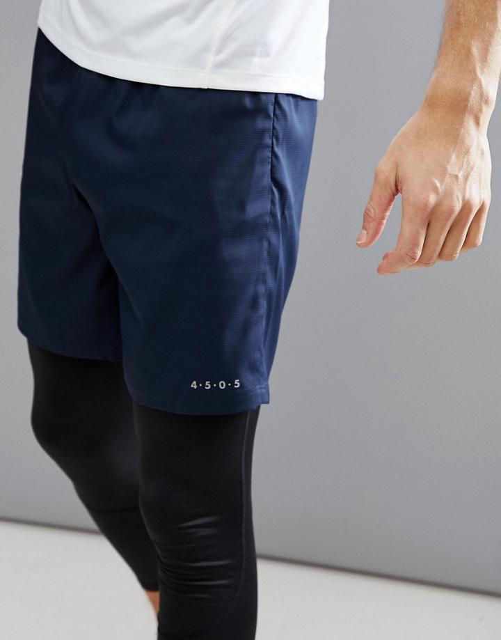 Asos 4505 Training Shorts In Navy - Navy