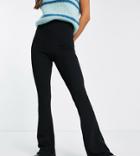 New Look Tall Flared Pants In Black