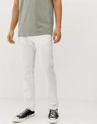 Esprit Slim Fit 5 Pocket Pants In Cream - Cream