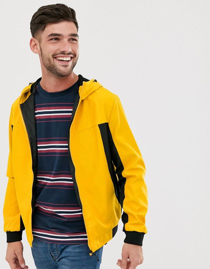 Jack & Jones Core Windbreaker Jacket In Yellow - Yellow